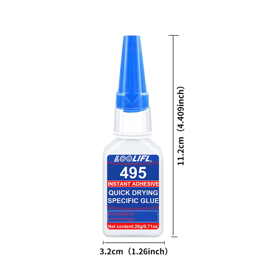 7 Stück LOOLIFL Superkleber Set, professioneller transparenter Cyanacrylat-Kleber für Kunststoff, schnell trocknend und geruchlos - Bild 7