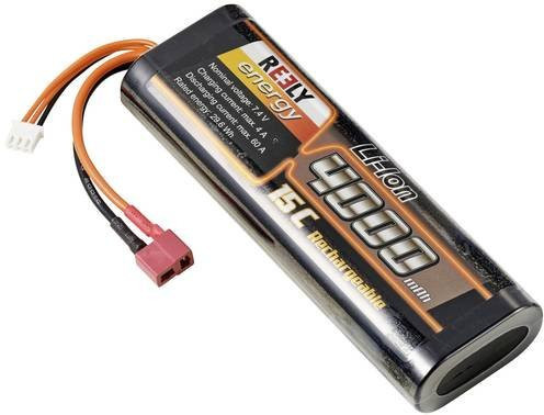 Reely Modellbau-Akkupack LiIon 7.4V 4000 mAh 15C Hardcase T-Stecksystem Schwarz - Bild 1