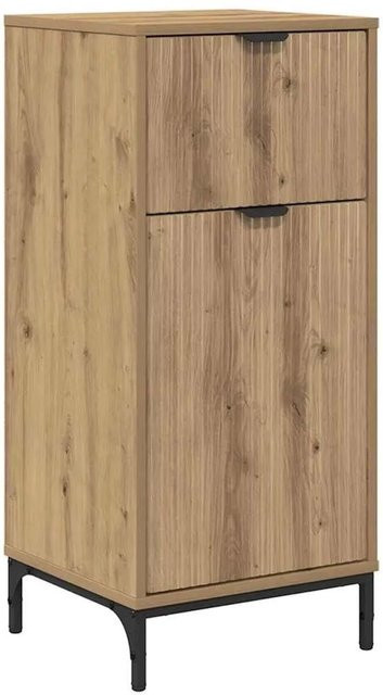 vidaXL Badezimmerschrank Artisan-Eiche mit Türen und Regalfächern, Farbe: Braun, B/T/H: 39,5 x 36,0 x 88,0 cm - Bild 1
