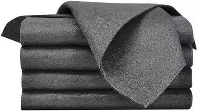 4er-Set Mikrofaser Reinigungstücher von Your Warm Home, grau, B/H: 20 x 25 cm, streifenfreie Reinigung für Glas und Küche - Bild 1