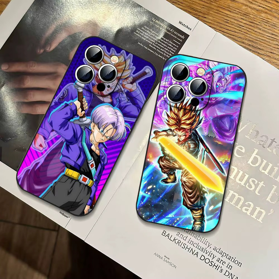 Stoßfeste Handyhülle Dragon Ball Future Trunks in Schwarz für iPhone 11 bis iPhone 17 Modelle - Bild 4