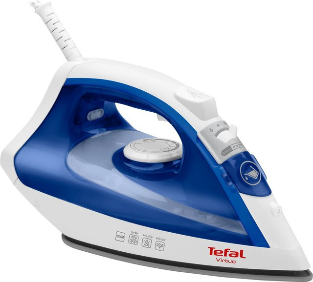 Tefal Dampfbügeleisen Virtuo FV1711 in Blau mit Non-Stick-Bügelsohle und 1800 Watt - Bild 1