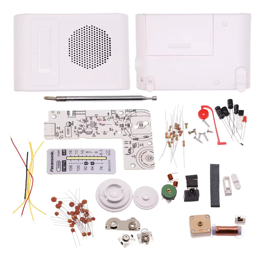 CF210SP AM/FM Stereo Radio DIY Elektronik Montage Set in Weiß für Lernende - Bild 2