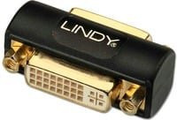 Lindy DVI-I Doppelkupplung Premium in Schwarz - Bild 1