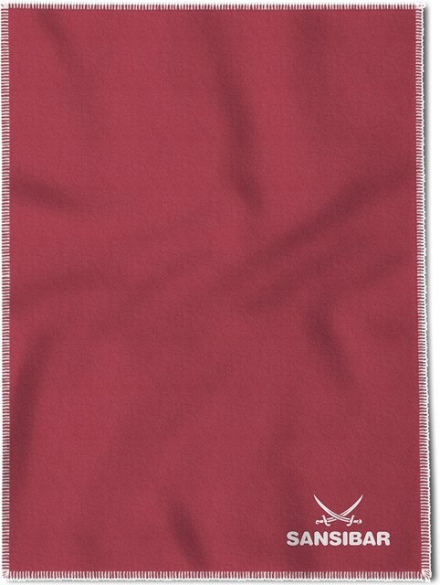 Wohndecke SANSIBAR DOUBLEFACE in Rot, reversible Jacquard-Decke aus Baumwolle und Polyacryl, B/B/H: 200 x 150 cm - Bild 1
