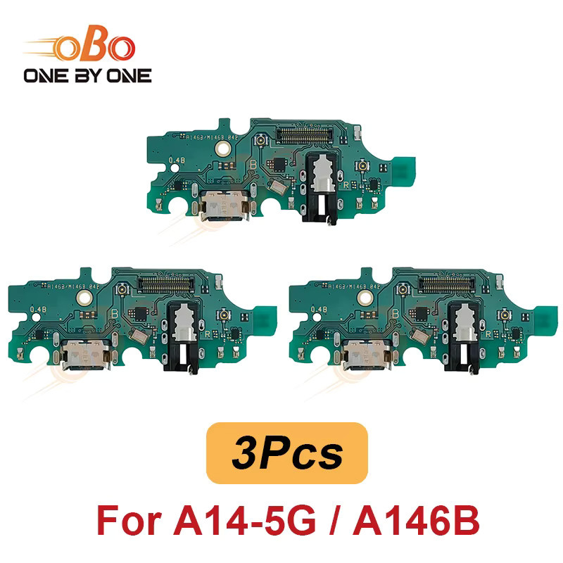 3-teiliges USB-Ladeanschluss-Board-Flexkabel für Samsung A14 4G, A34, A54 5G, A04, A04s, A04e, A24 in Grün - Bild 2