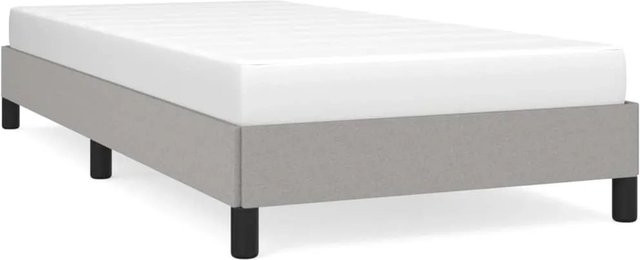 vidaXL Bettgestell modern in Grau mit Stoffbezug B/T/H: 100 x 200 x 103 cm - Bild 1