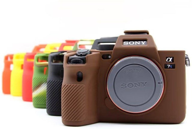 JAOUCAM Silikon-Kameratasche in Gelb, stoßfeste und kratzfeste Schutzhülle für Sony A7S3 A7SM3 A7SIII - Bild 1