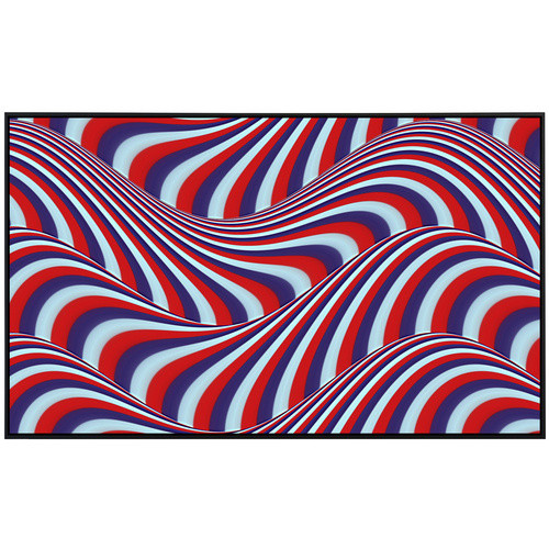 papermoon EcoHeat Infrarotheizung Op Art Fliessende Streifen in Bunt mit Matt-Effekt, App-Steuerung und Überhitzungsschutz, B/H/T: 60 x 50 x 50 cm - Bild 2