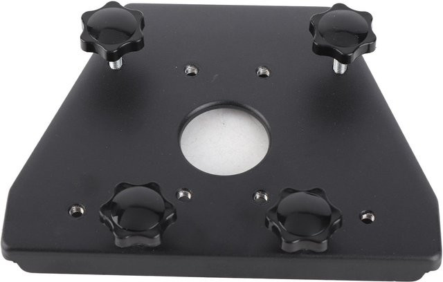 DIYelecs Satellitenrohradapter aus Metall in Schwarz und Grau, wetterfester und einstellbarer Wandmontageadapter für Satellitenmasten - Bild 1