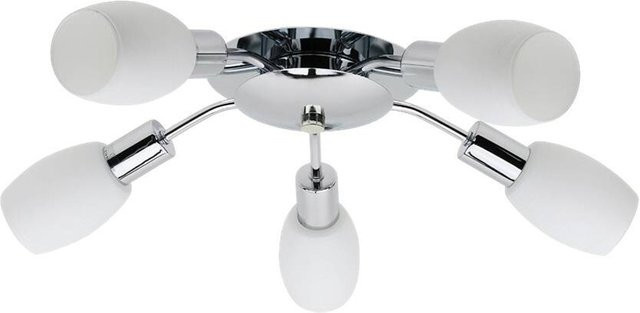 SPOT Light Deckenleuchte Tosca in Silber aus Metall mit 5 E14 Fassungen, Höhe: 9,5 cm, Durchmesser: 40 cm - Bild 1