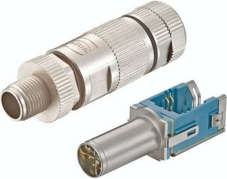 HARTING Kabelsteckverbinder 20820050002 in Silber mit 8 Polen - Bild 1