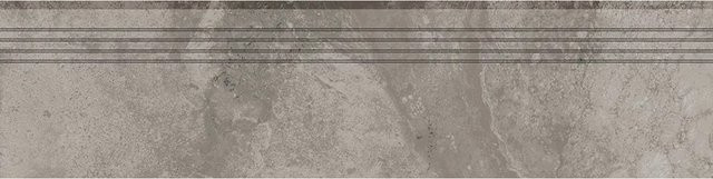 Feinsteinzeug Trittstufe Massa von UNITED TILE UND MOSAIC in Anthrazit, glasiert und Lappato, Rektifiziert, Breite: 30 cm, Länge: 120 cm - Bild 1