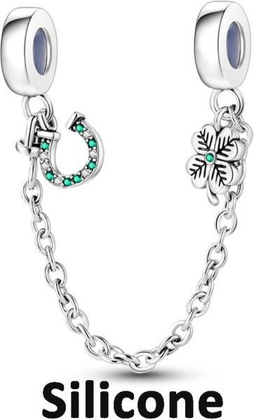 Lily there Spacer Stopper Clip Charms, 925 Silber, Damen - Bild 1