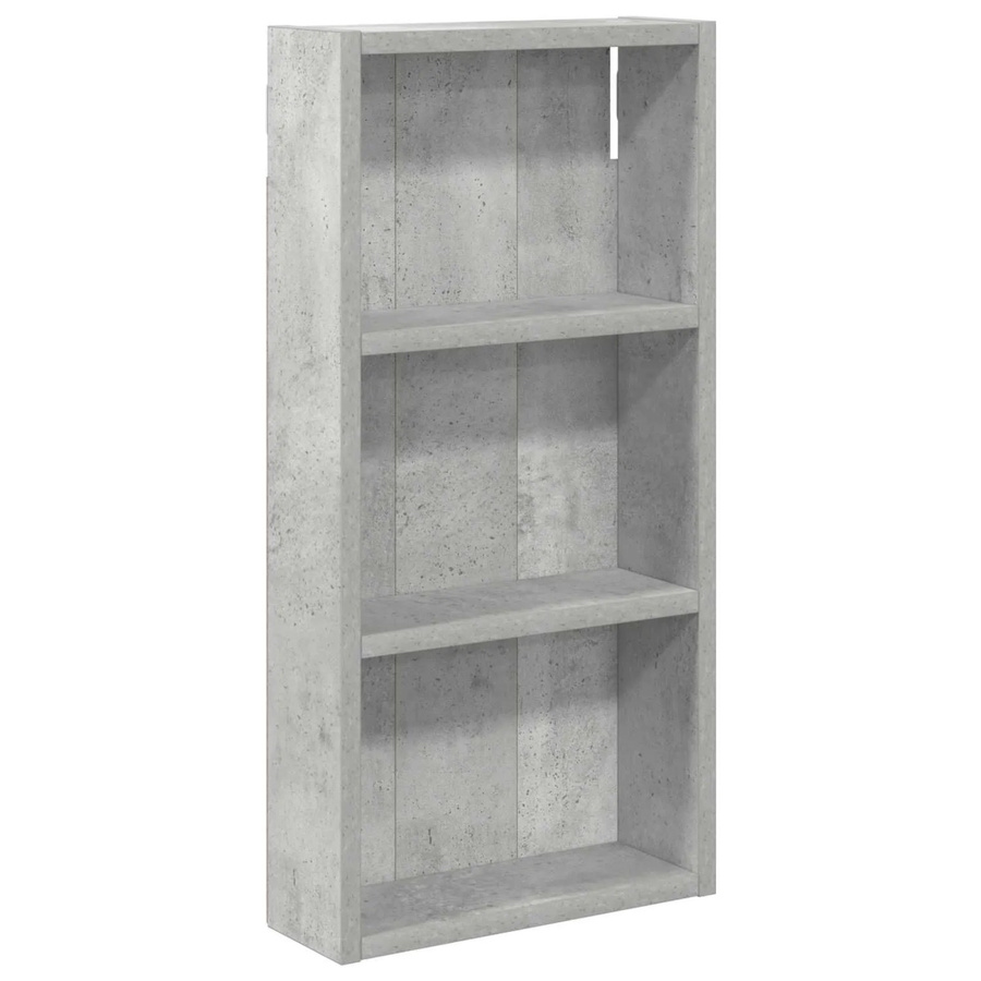 vidaXL Badezimmer-Wandschrank in Betongrau mit Regalfach, B/T/H: 30 x 10 x 60,5 cm - Bild 2