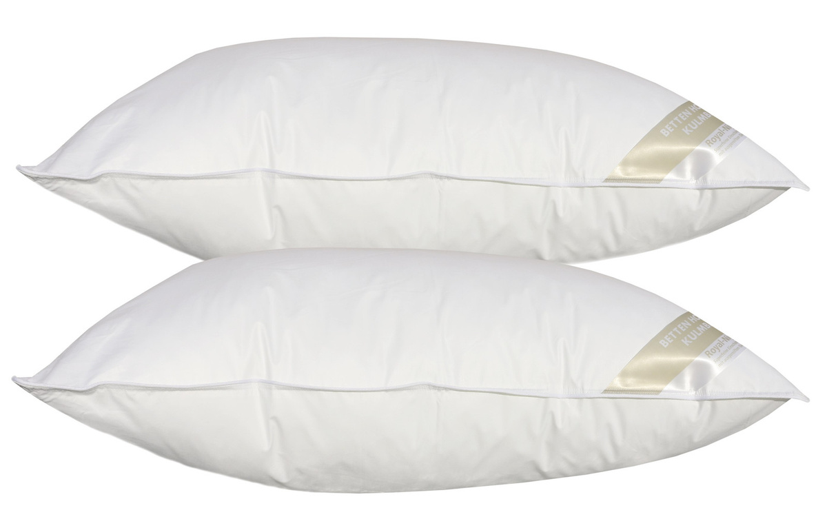 2er-Set Betten Hofmann Basic Allergiker Kopfkissen aus Mikrofaser und Baumwolle, Weiß, B/T: 50 x 75 cm - Bild 1