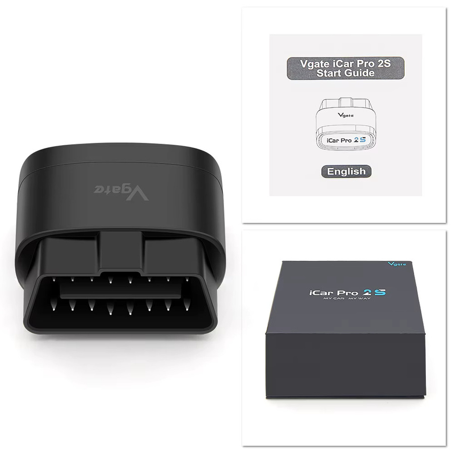 Vgate ICar Pro 2S OBD2 Auto-Diagnosegerät mit Bluetooth 5.2 für Android, iOS und PC, ELM327 Scanner in Schwarz - Bild 5