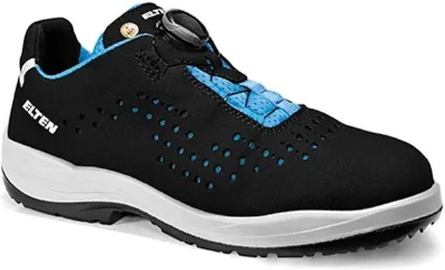 Elten Damen-Sicherheitshalbschuh Impulse Lady Boa Aqua Low ESD S1P in Schwarz und Türkis, Größe 36 - Bild 1