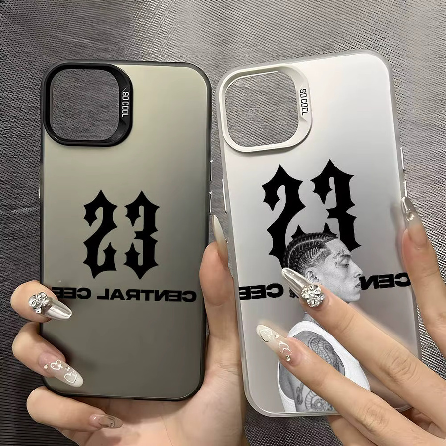 Stoßfeste C-Central Cee Handyhülle im Aurora Laser Design für Apple iPhone 16 15 14 13 12 11 Pro Max Plus, mehrfarbig - Bild 1