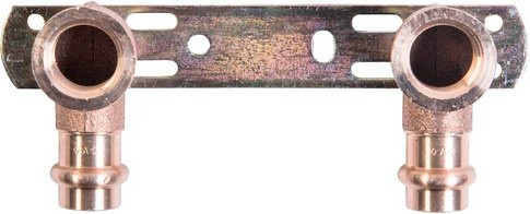 Cornat Press-Montageeinheit aus Rotguss mit Innengewinde 1/2 Zoll in Goldfarben - Bild 1