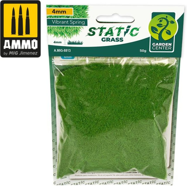 AMMO by MIG Jimenez Static Grass - Vibrant Spring, 4mm, Grün, Natur, Zubehör - Bild 1