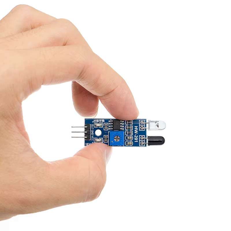 AITEXM ROBOT Infrarot-Hindernisvermeidungssensor Modul für Arduino Smart Car Robot, 3-Draht reflektierender photoelektrischer Sensor, Blau - Bild 2