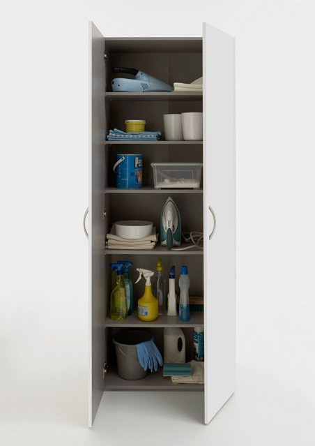 Schrank MULTIRAUMKONZEPT von wimex in Weiß, modern und matt, B/T/H: 70 x 40 x 185 cm - Bild 1