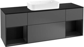 V&B Waschtischunterschrank Finion mit Abdeckplatte in Anthrazit matt, B/T/H: 160 x 60 x 50,1 cm - Bild 1