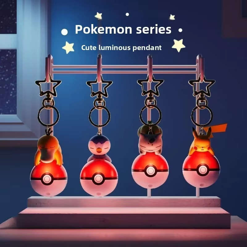 Bandai Pokémon Pikachu Schlüsselanhänger, mit Licht, 7 cm - Bild 2