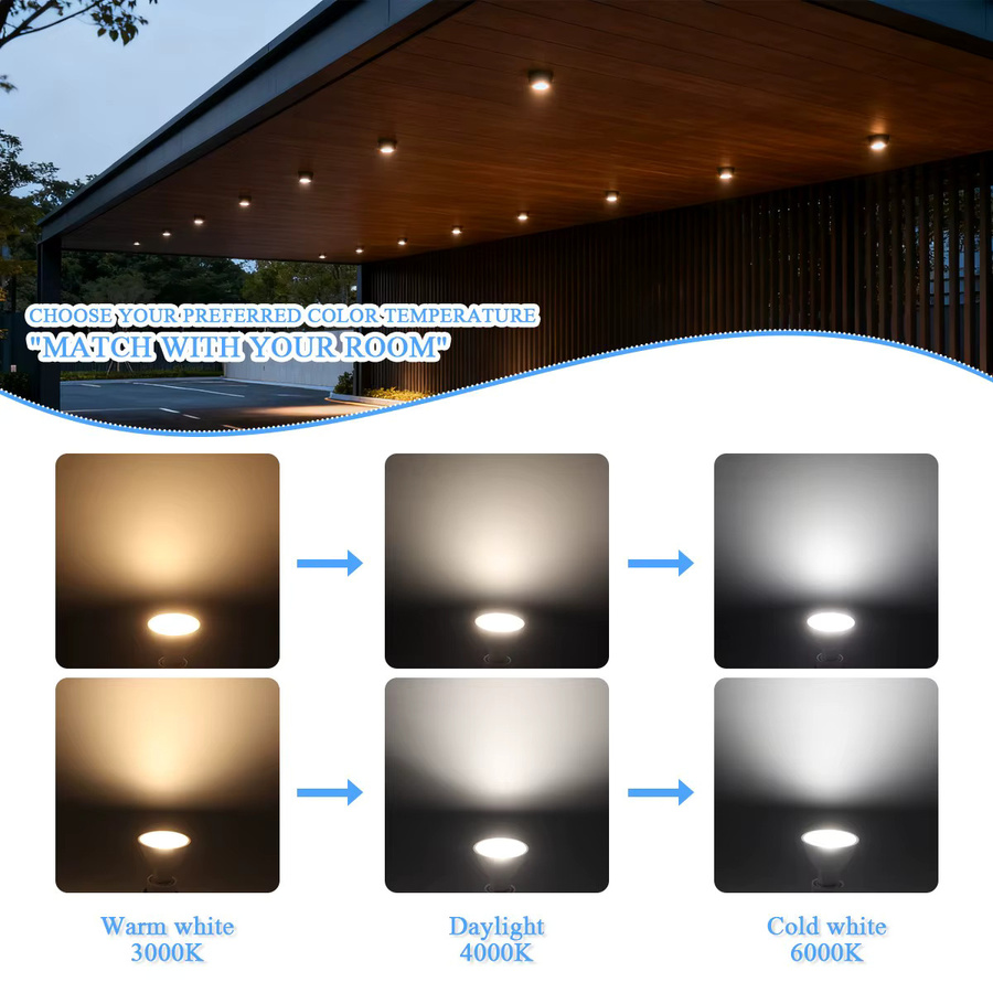 50er Set Gatetop LED Strahler MR16 GU5.3 3W Weiß 12V 24V AC DC Ersatz für 50W Halogenlampen - Bild 2