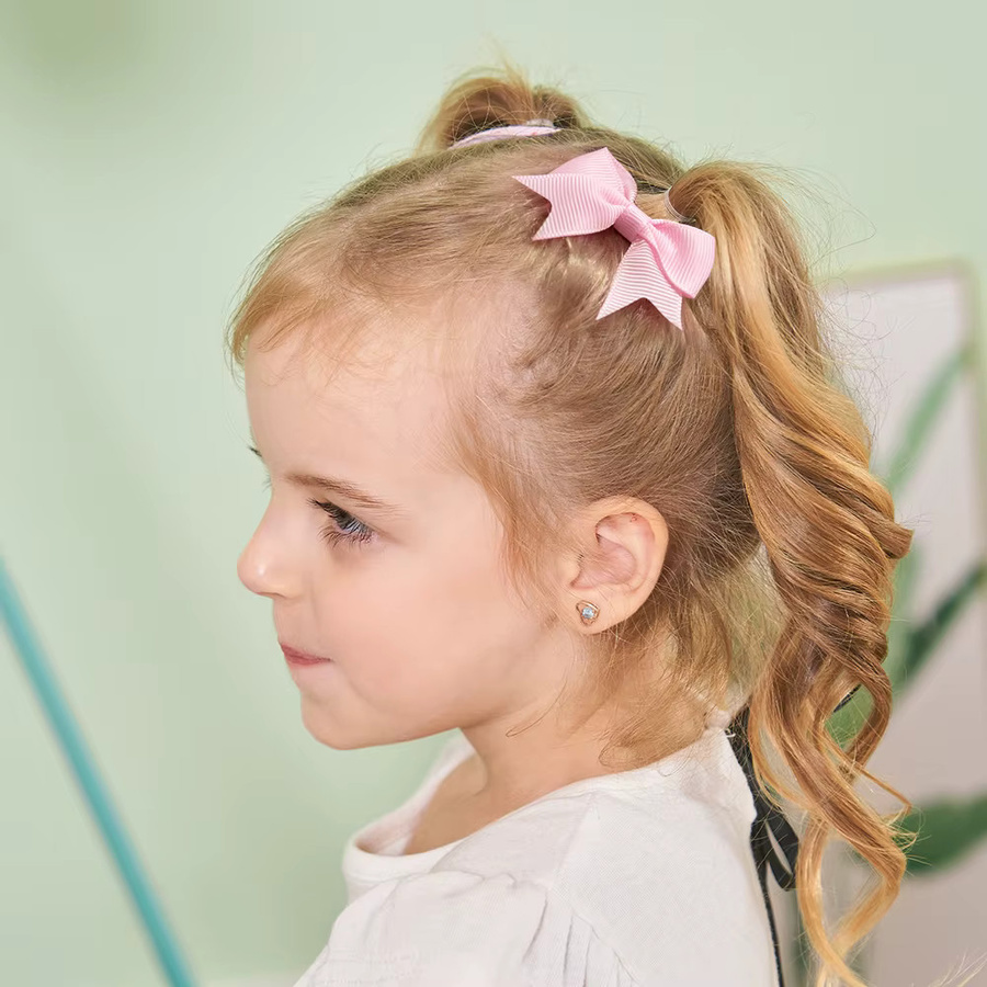 KIDS BOWS Haar Clips Set, Bunte Bowknot Haarnadeln, Kinder - Bild 1