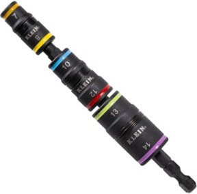 Klein Tools Flip Steckschlüssel 6 in 1 metrisch 1/4 Zoll schlagfest multicolor - Bild 1