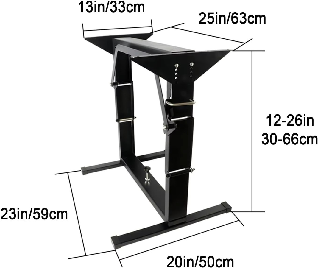 HWHongRV Klapptischbein aus Metall in Schwarz Matt für Wohnmobile, Wohnwagen und Outdoor-Aktivitäten - Bild 2