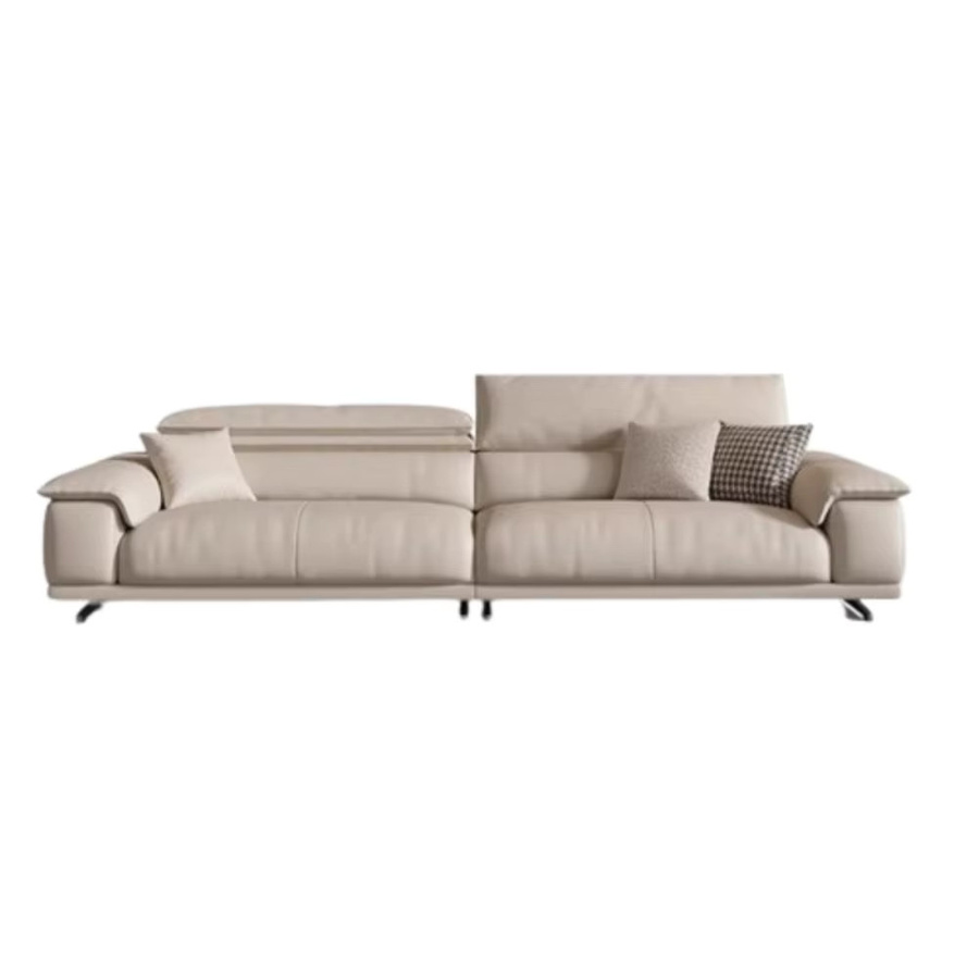 Luxuriöses OEMG Wohnzimmersofa aus echtem Leder im italienischen Design, minimalistisches Designer-Lounge-Sofa für moderne Wohnräume - Bild 3