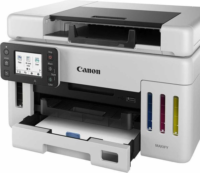 Canon MAXIFY GX6550 Tintenstrahl Multifunktionsdrucker mit Scan und Kopierfunktion, Wi-Fi, LAN und USB, inkl. CMYK-Tintenflaschen - Bild 1