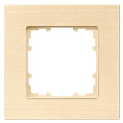 Siemens DELTA miro 1-fach Rahmen aus Echtholz Ahorn in Beige/Braun B/H: 90 x 90 mm - Bild 1