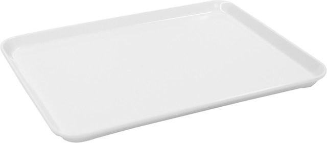 Schneider Auslagetablett aus Melamin in Weiß, rechteckig, B: 21 cm, T: 27 cm, H: 1,7 cm - Bild 1