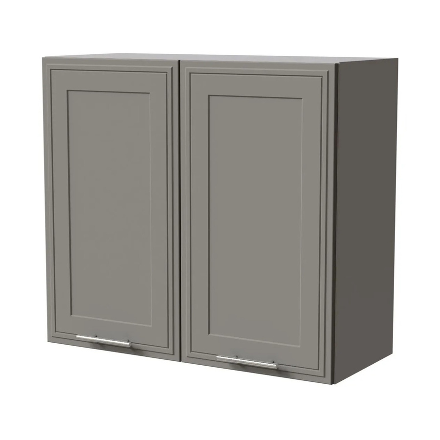 Feldmann-Wohnen Hängeschrank Salo in Grau Matt mit Kassettenoptik und Soft-Close-Türen, B/T/H: 80 x 32,5 x 72 cm - Bild 2