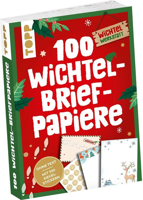Topp Papierblock Wichtel Briefpapiere für Weihnachten, Multicolor, A6, 100 Blatt - Bild 1