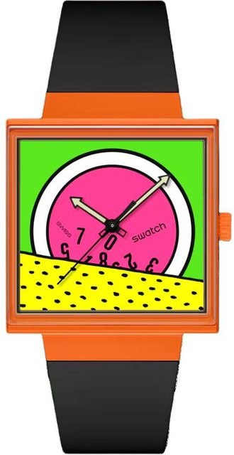 Swatch Armbanduhr, Quarz, Bio-Keramik, Grünes Zifferblatt, Unisex - Bild 1