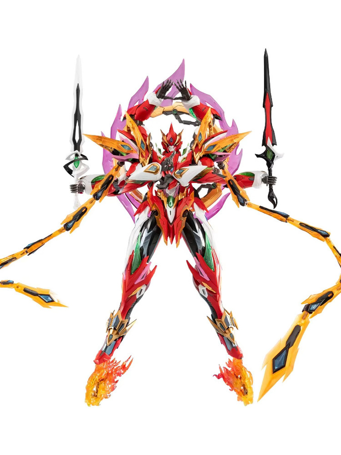 Motor Nuclear NeZha Montagemodellbausatz, Actionfiguren, Sechsarmiger Mecha mit Lotusbasis - Bild 5