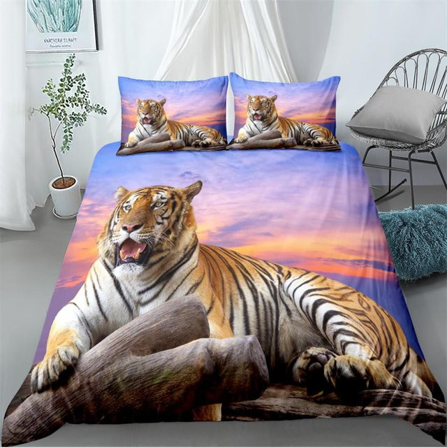 Binchi Outdoor Product 3D Riesentiger Bettwäsche-Set mit Bettbezug und Kissenbezügen, Mehrfarbig, B/H: 135 x 200 cm - Bild 1
