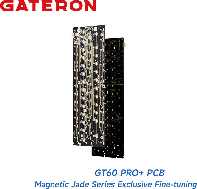 GATERON GT60 PRO+ Magnetische Tastaturplatine für 60 % Layout Magnetic Jade Serie in Schwarz - Bild 1