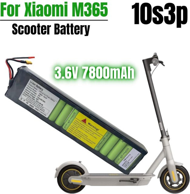 Aimjin Li-Ion Akku 36V 7,8Ah für Mini Robot 365 und Kugoo S1 Elektroroller, Schwarz - Bild 1