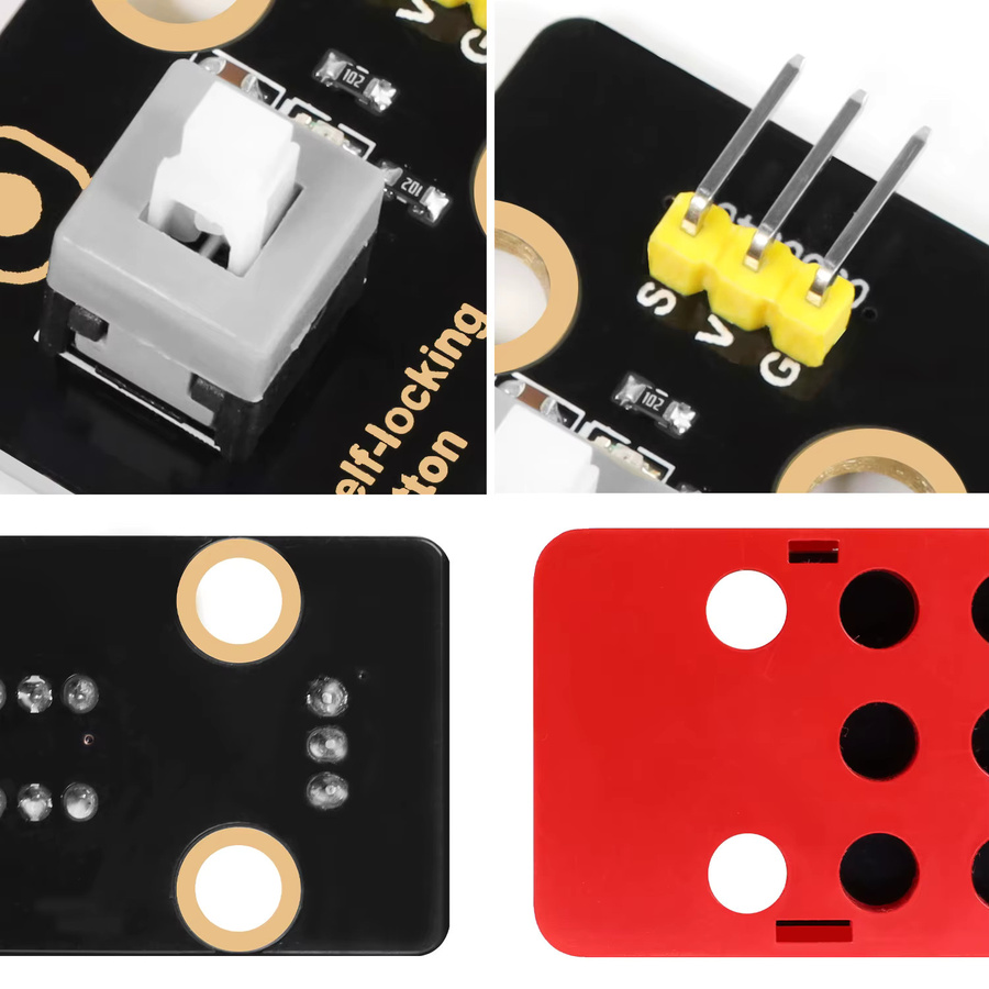keyestudio Selbstsicherndes Tastenmodul, DIY elektronische Bausteine - Bild 3