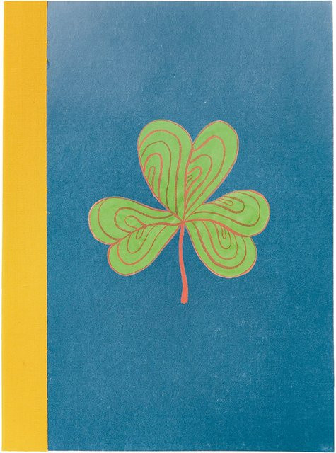 Rico Design Notizbuch Midsommar Magic Kleeblatt in Grün und Dunkelblau - Bild 1
