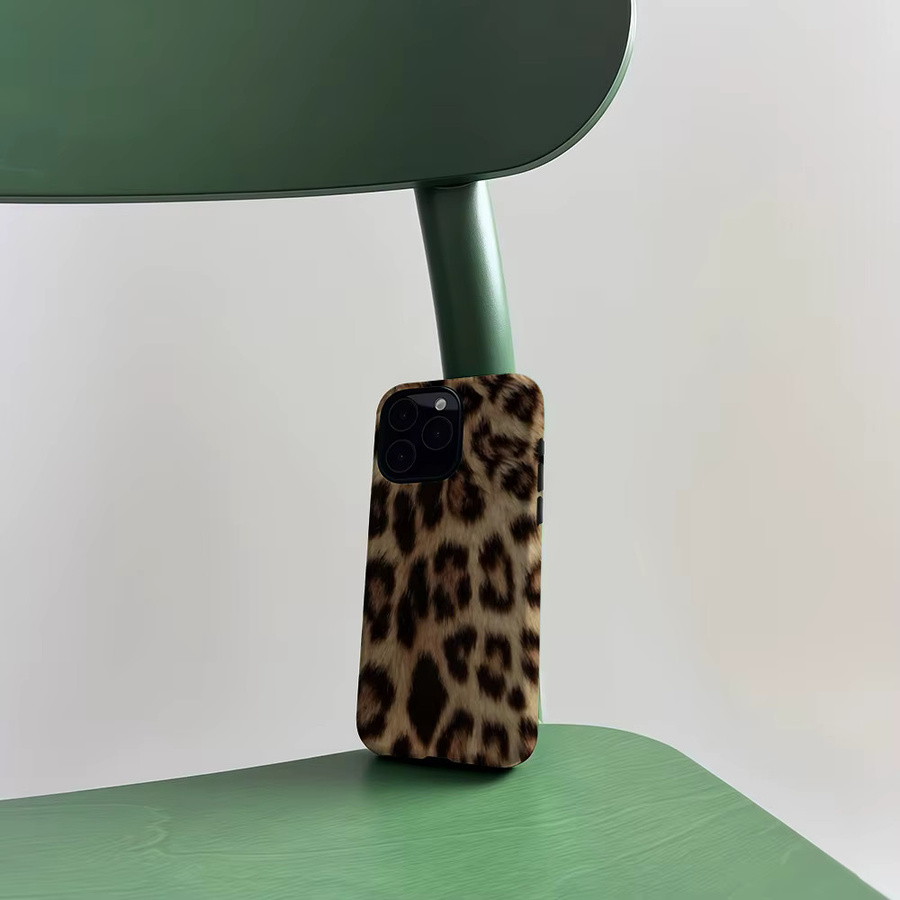 CaseLumi Matte Bumper MagSafe Schutzhülle für iPhone 17 16 15 14 13 Pro Max mit Savanna-Leopardenmuster in Multicolour - Bild 5
