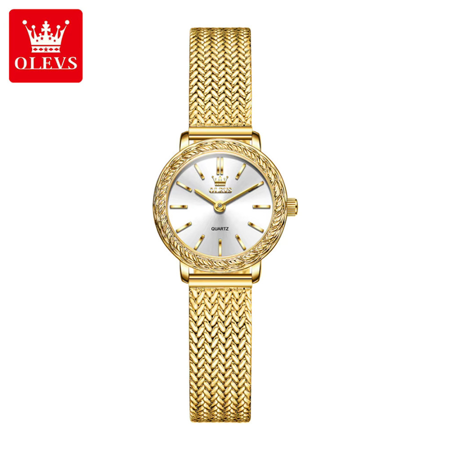 OLEVS Armbanduhr Edelstahl, Roségold, Quarz, Damen - Bild 4