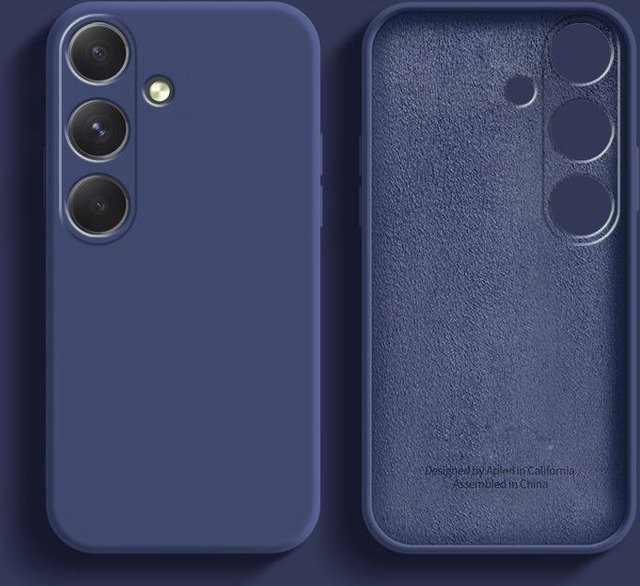 Stoßfeste Silikon Softcover Schutzhülle für Samsung Galaxy A05 A14 A15 A24 A25 A34 A35 A54 A55 in Blau - Bild 1