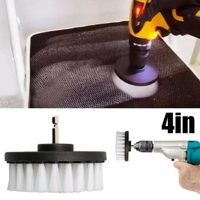 DAZZLEEX 4-Zoll Soft-Bohrbürste als elektrische Polierbürste und Schrubber für die Reinigung von Teppich und Glas aus Kunststoff - Bild 1